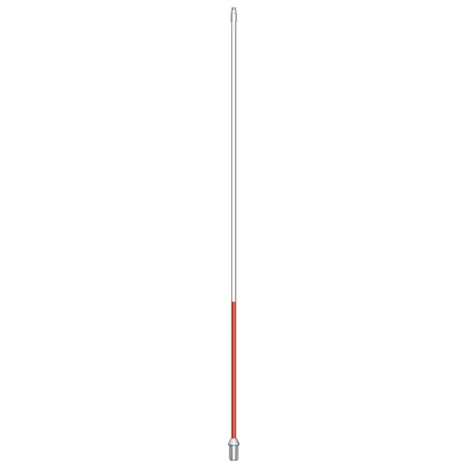 Flagsticks with bottom stripe 1/2" x 7' - set/9 white with red