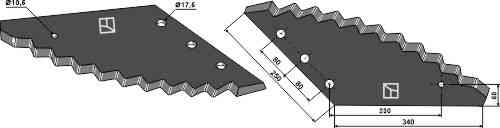 Food mixer knives fitting for Strautmann 60903501