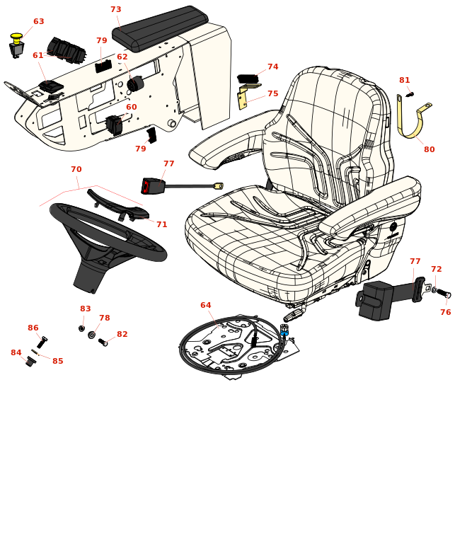 Toro Groundsmaster 4010-D Seat and Controls