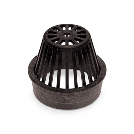 Rain bird 6 in round atrium grate - black