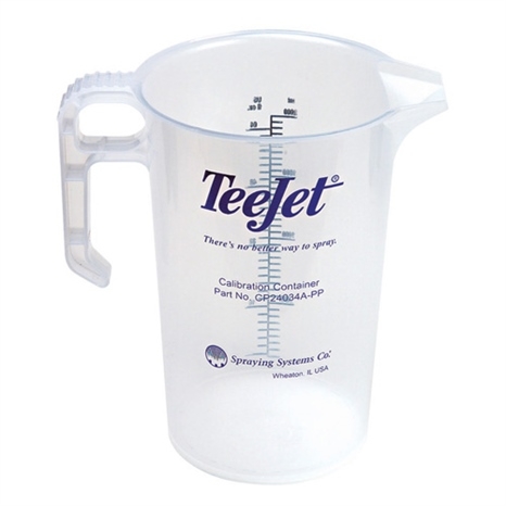 Teejet calibration container