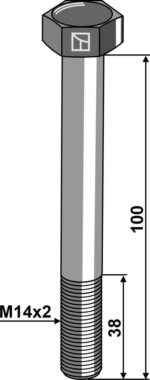 Veiligheidsbout M14 zonder moer