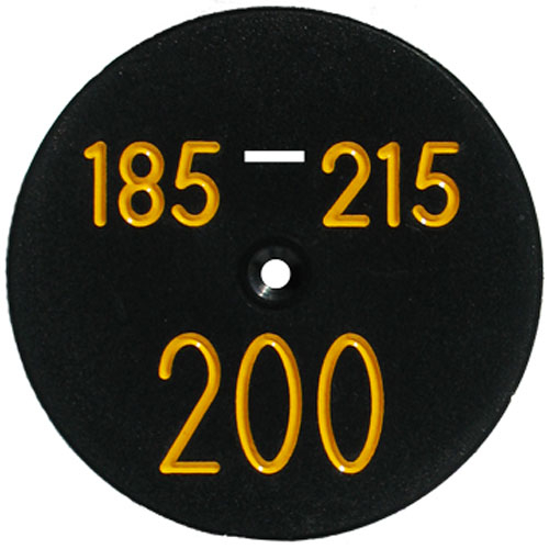 Sprinkler cap yardage marker - 3 numbers