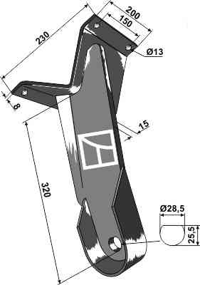 Front disc support