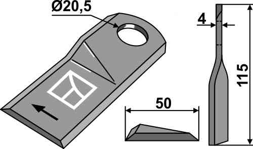 Rotary mower blade