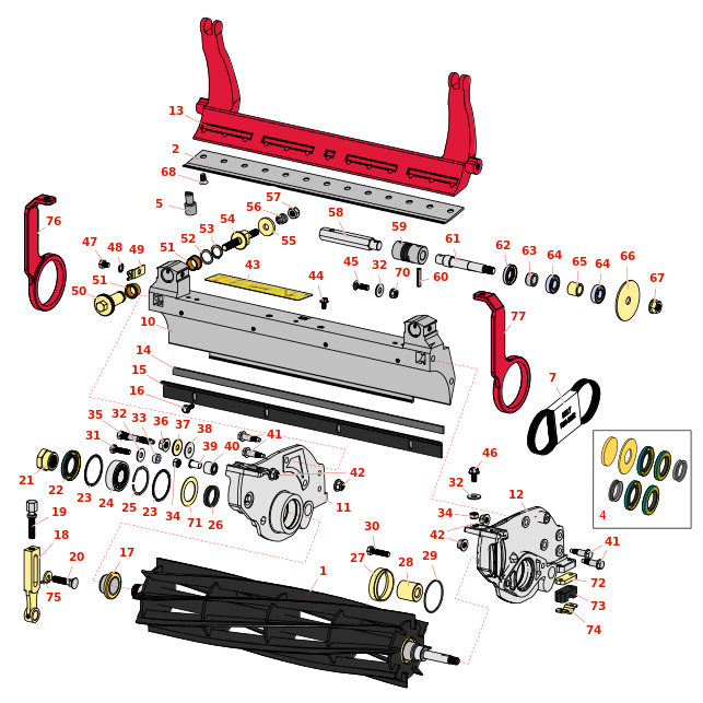 Toro Greensmaster Flex 21 Reel & Bedknife