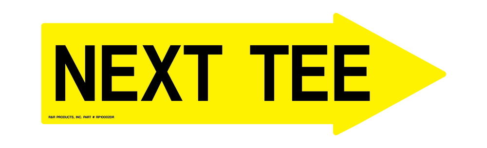 Decal - right next tee yellow/black