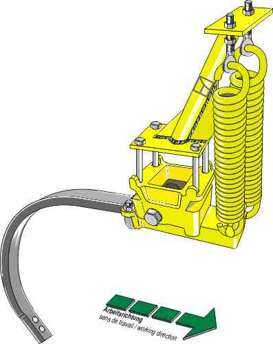 Cultivator-vering kompleet met C-tand