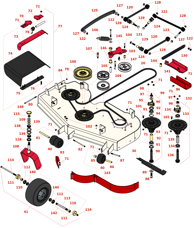 Toro Z Master Professional 6000 52in Side Discharge Deck