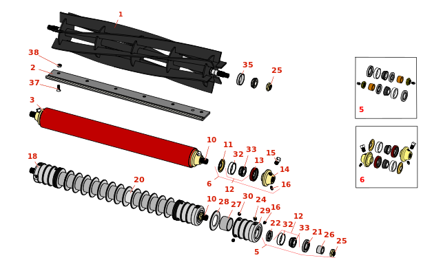 Steiner Reel Mower Reel & Bedknife