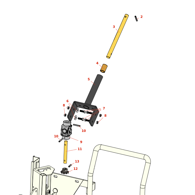 Toro Sand Pro 3020 Steering Column