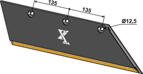 Schaar 15x150 SB56D R - rechts passend voor Lemken 3352134