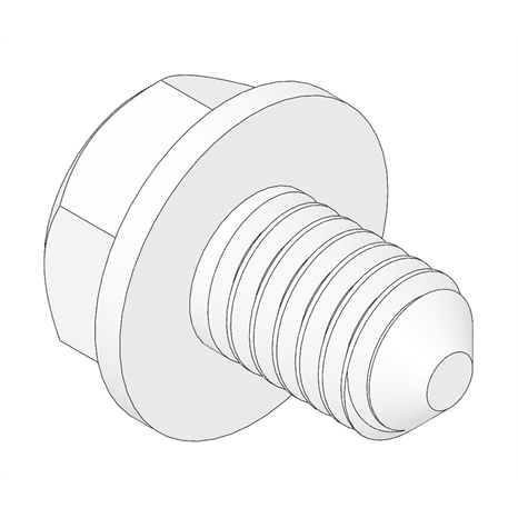 Bolt - hx was locking head