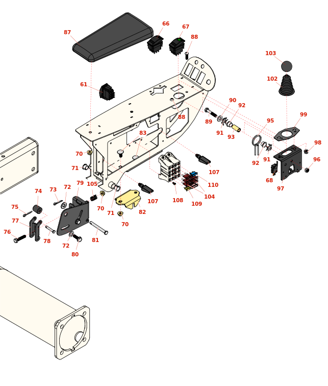 Toro Reelmaster 5410-D Joystick Bracket