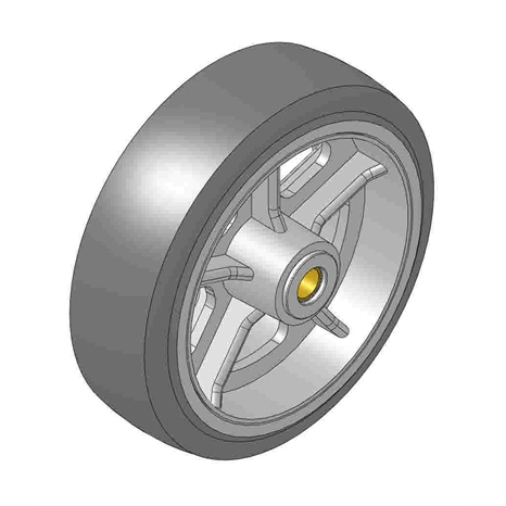 Wheel - 8 front caster assy