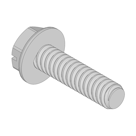 Screw - no.10x3/4 hx sl washer hd