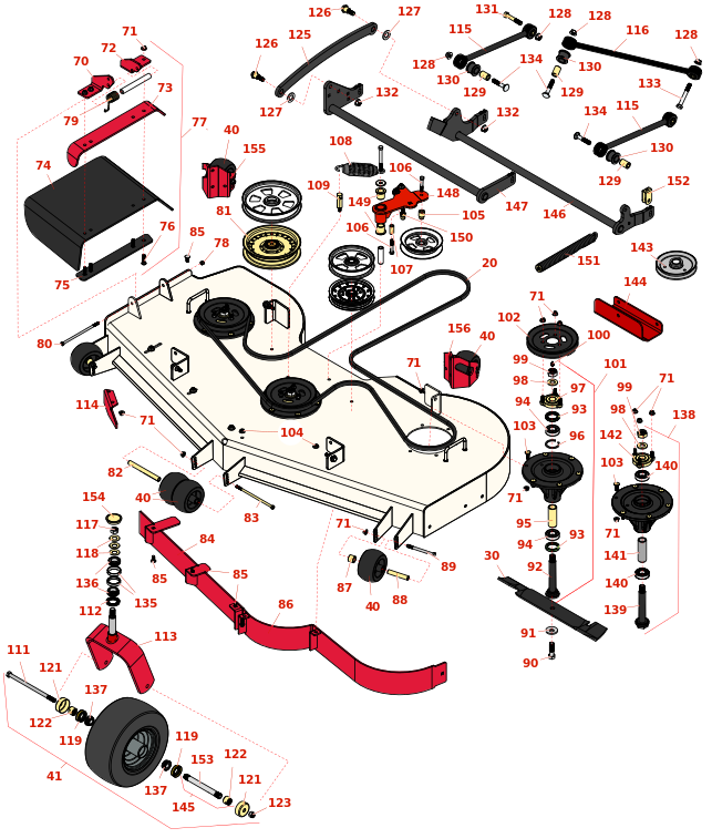 Toro Z Master Professional 5000 72in Side Discharge Deck