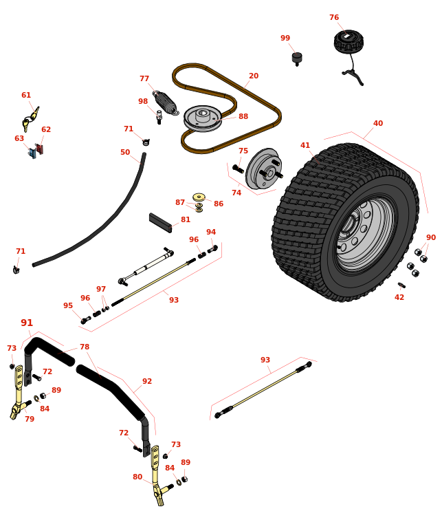 Toro Z Master Professional 6000 Steering & Drive