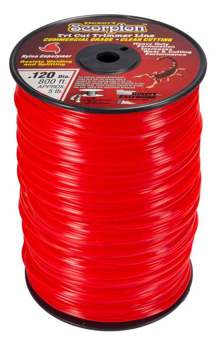 Trimmer line scorpion™ shaped red .120" / 3.0mm