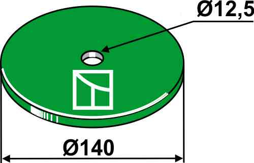 Bladveer - Ø140 passend voor Kverneland 057067