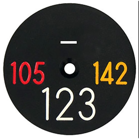 Sprinkler cap yardage marker - 3 number