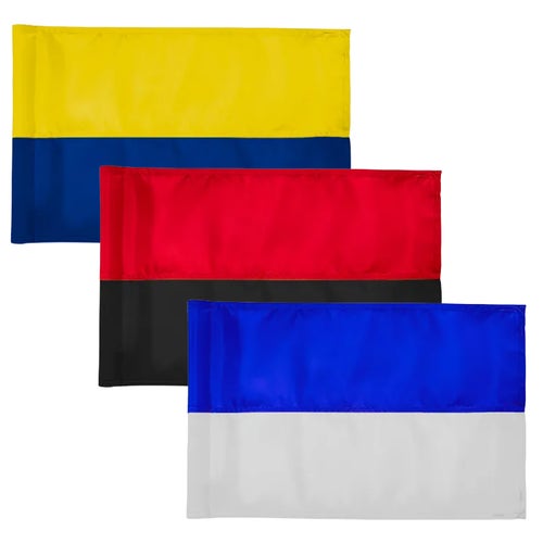 Horizontal Stripe Golf Flag - 400D Tube