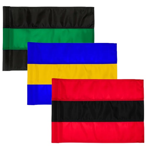 3 Horizontal Stripe Golf Flag - 400D Tube