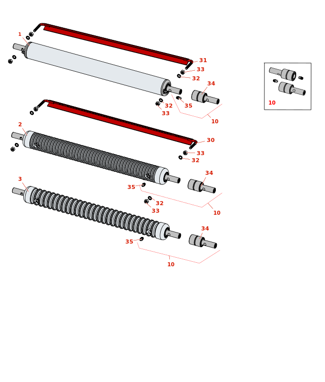 Toro Greensmaster 800 Front Rollers