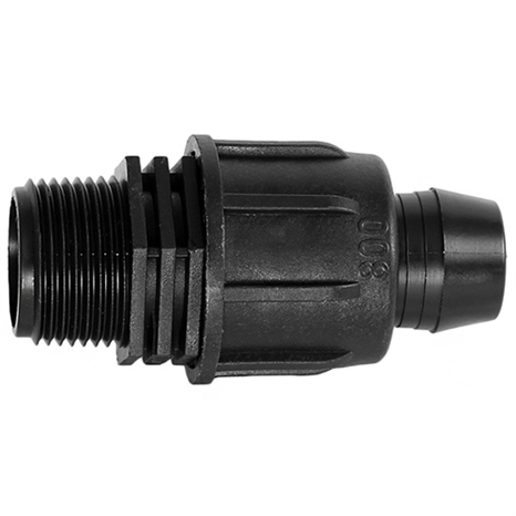 Rain bird twist lock adapter - 3/4" mpt