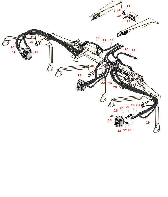 Toro Groundsmaster 4500-D Front Lift Arm Hydraulics