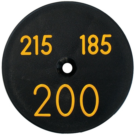 Sprinkler cap yardage marker - 3 numbers