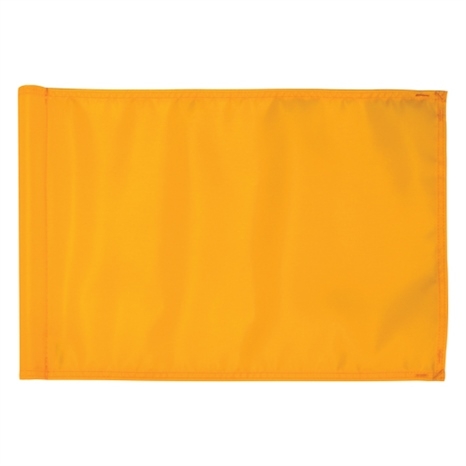 Solid color golf flag - 400d tube - gold