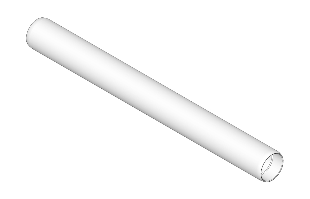 Roller - tube only solid alum