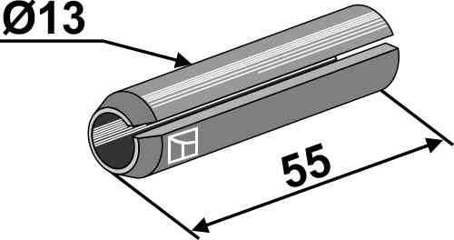 Clamping pin - Ø13x55