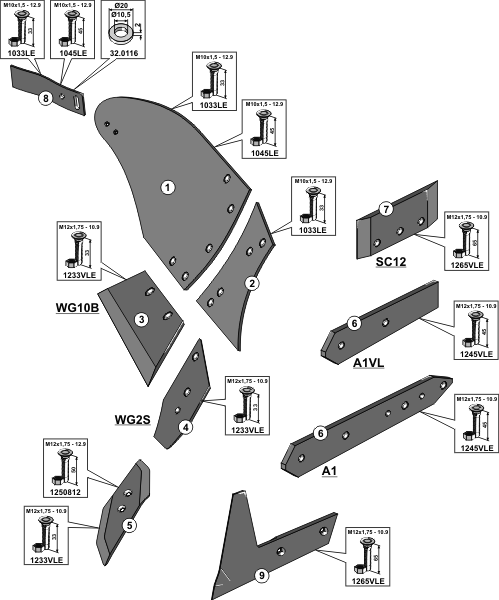 Ploeglichaam type BU2B