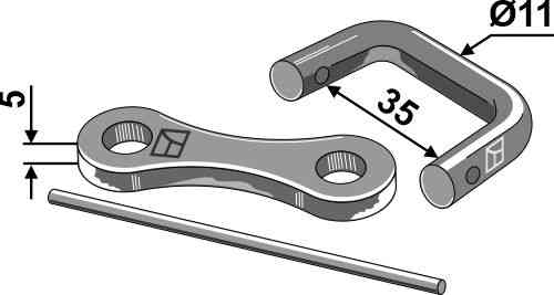 Shackle type connector Ø11