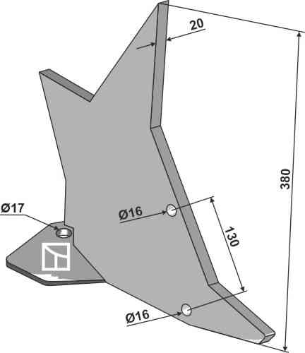 Subsoiling shank ''Solo Pro-Lift''