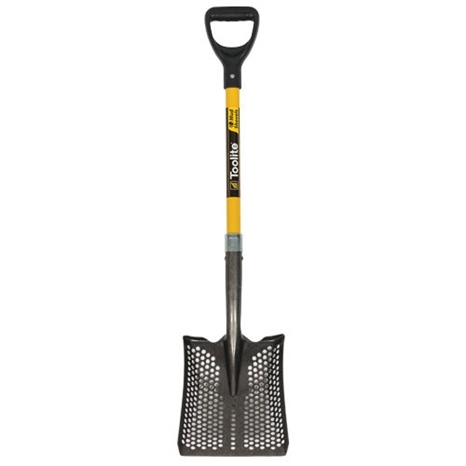 Toolite square point sifter shovel - d-grip handle