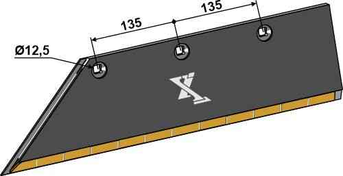 Schaar 15x150 SB58D L - links passend voor Lemken 3352139