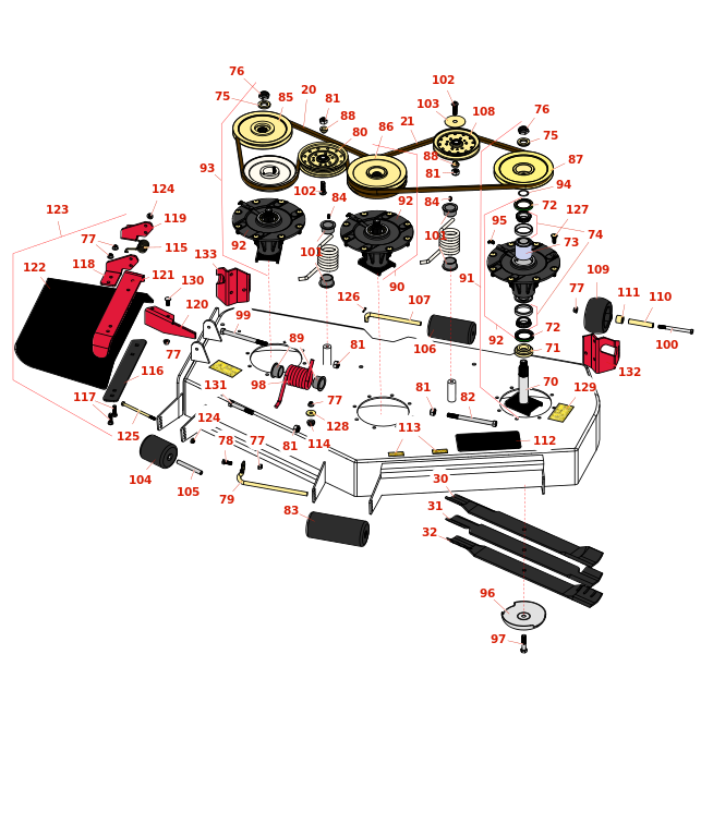 Toro Groundsmaster 7210 72in Rotary Decks - Models 30354 & 30481