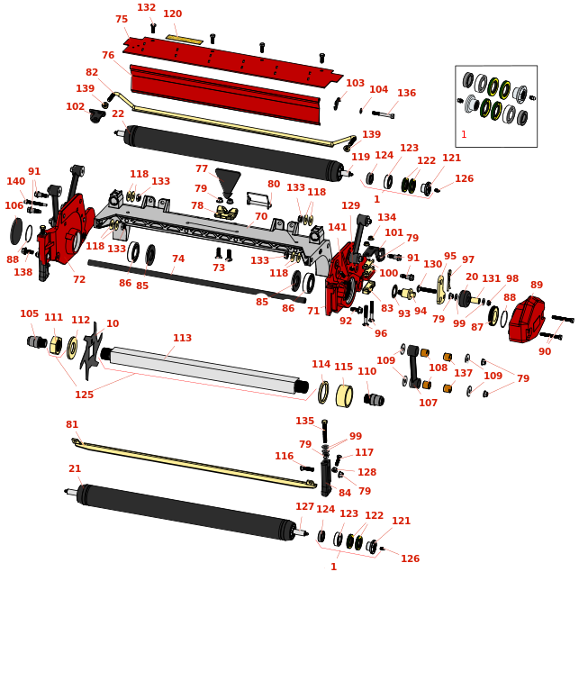 Toro Reelmaster 7000-D Verti-Cut Reel & Frame