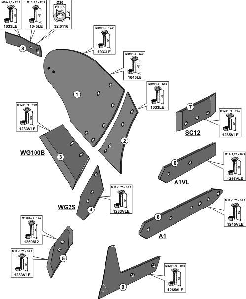 Ploeglichaam type BU10B