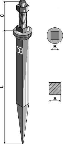 Harrow teeth from boron steel