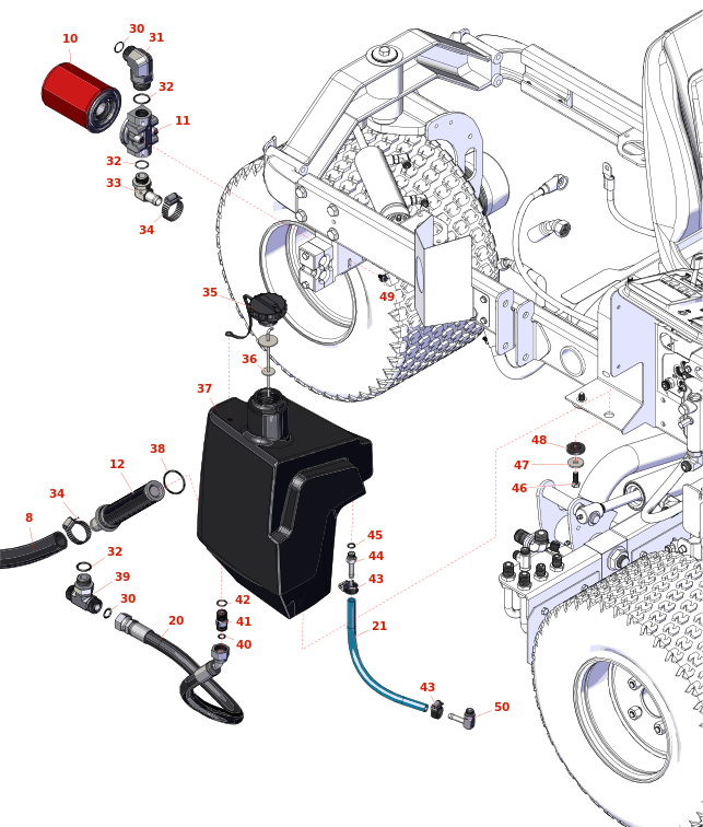 Toro Groundsmaster 3500-G Hydraulic Tank