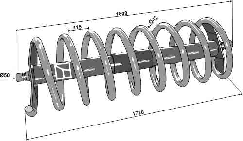 Spiral roller 3500 - right model