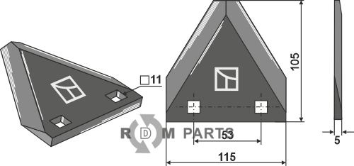 Food mixer knives fitting for Belair 57243