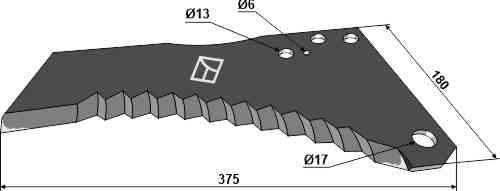 Silage knive fitting for Kemper 46576 / 51222