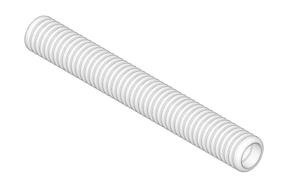 Grooved roller tube - narrow