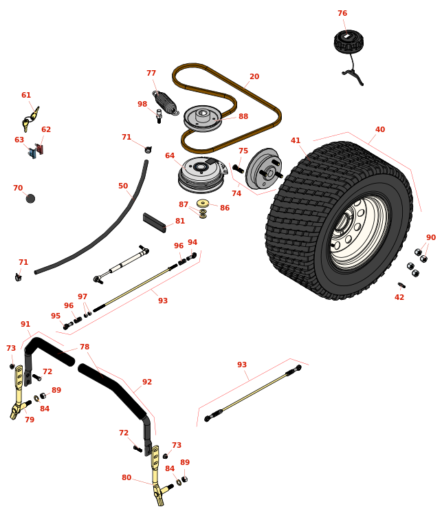 Toro Z Master Professional 6000 Steering & Drive