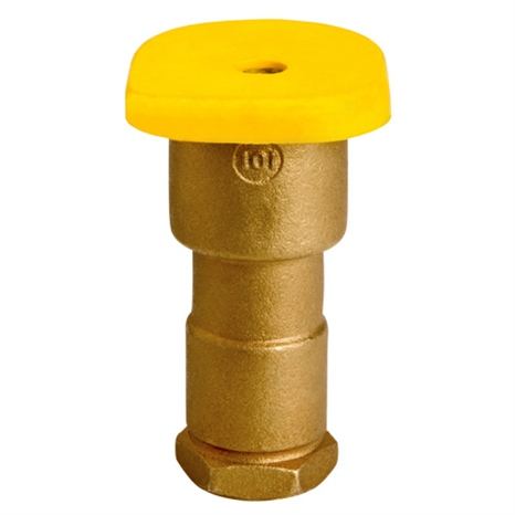 Valve - 1" quick coupler yellow w/ lock